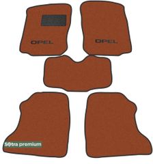 Двухслойные коврики Sotra Premium Terracotta для Opel Combo (mkIII)(C)(1-2 ряд) 2001-2011
