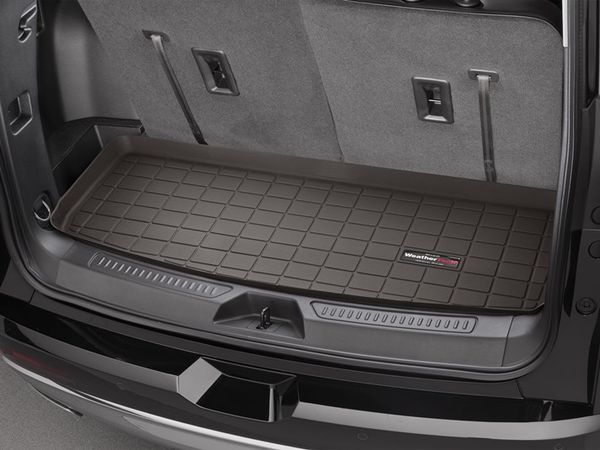 Коврик Weathertech Choco для Cadillac XT6 (mkI)(trunk behind 3 row) 2019→; GMC Acadia (3 rows)(mkII)(not All-Terrain)(trunk behind 3 row) 2017→ - Фото 2