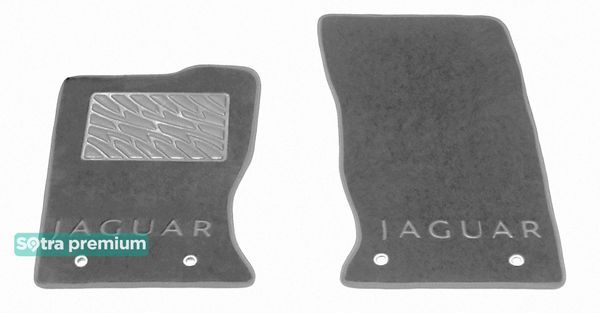 Двухслойные коврики Sotra Premium Grey для Jaguar F-Type (mkI) 2013→ - Фото 1