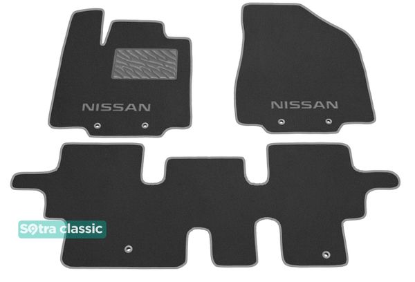 Двошарові килимки Sotra Classic Grey для Nissan Pathfinder (mkIV)(R52)(1-2 ряд) 2012-2021 - Фото 1