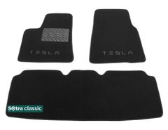 Двухслойные коврики Sotra Classic Black для Tesla Model S (mkI) 2014→
