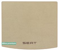 Двошарові килимки Sotra Premium Beige для Seat Ateca (mkI)(без дворівневої підлоги)(верхній)(багажник) 2016→ - Фото 1