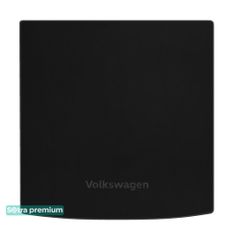 Двошарові килимки Sotra Premium Black для Volkswagen Golf (mkVIII)(універсал)(з дворівневою підлогою)(верхній рівень)(багажник) 2019→