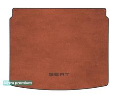 Двошарові килимки Sotra Premium Terracotta для Seat Ateca (mkI)(з дворівневою підлогою)(верхнє положення)(багажник) 2016→