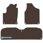 Двухслойные коврики Sotra Premium Chocolate для Seat Alhambra (mkI)(1-2 ряд) 1996-2010 - Фото 1