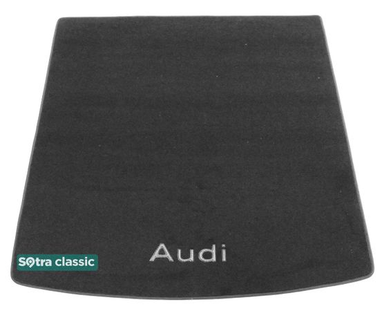 Двошарові килимки Sotra Classic Grey для Audi Q7 (mkI)(ширина по кріплення)(багажник) 2006-2014 - Фото 1