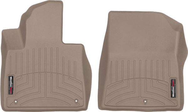 Коврики Weathertech Beige для Hyundai Santa Fe (mkIV)(not hybrid)(1 row) 2020-> - Фото 1