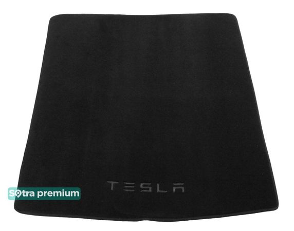 Двошарові килимки Sotra Premium Black для Tesla Model S (mkI)(багажник) 2012→ - Фото 1