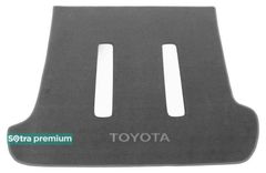 Двошарові килимки Sotra Premium Grey для Lexus GX (mkI)(J120)(з отворами під 3 ряд)(багажник) 2002-2009 - Фото 2