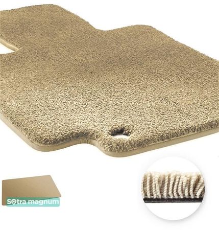 Двошарові килимки Sotra Magnum Beige для Chery QQ / S11 (mkI)(багажник) 2003-2015 - Фото 1