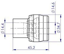 Наконечник котушки запалювання Tesla CP144 для Mitsubishi [MN195616; 1351500180; 1351500280] - Фото 3