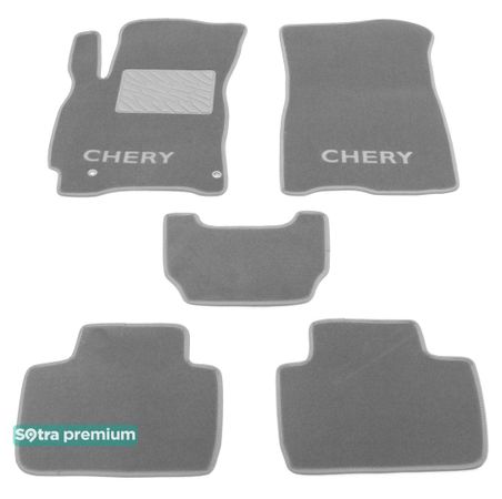 Двошарові килимки Sotra Premium Grey для Chery Tiggo 2 / Tiggo 3x (mkI) 2016→ - Фото 1