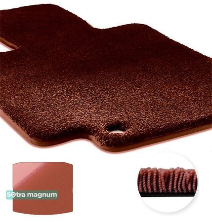 Двошарові килимки Sotra Magnum Red для Skoda Kodiaq (mkI)(без дворівневої підлоги)(без запаски/докатки)(багажник) 2016→ - Фото 1