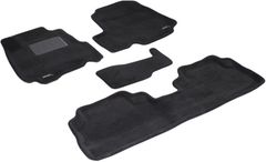 Тришарові килимки Sotra 3D Premium 12mm Black для Honda CR-V (mkIII) 2006-2012