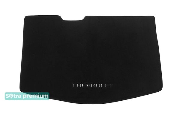 Двошарові килимки Sotra Premium Black для Chevrolet Bolt EV (mkI)(нижній)(багажник) 2016→ - Фото 1