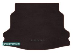 Двухслойные коврики Sotra Premium Chocolate для Honda Civic (mkX)(хетчбэк)(без запаски)(багажник) 2017→