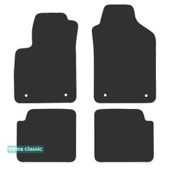 Двошарові килимки Sotra Classic Black для Fiat 500 (mkI)(4 кліпси) 2013→