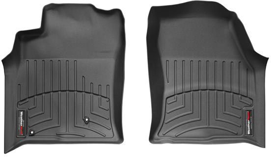 Коврики Weathertech Black для Toyota Land Cruiser Prado (J120); Lexus GX (mkI)(with rear entertainment system)(1 row) 2002-2009 - Фото 1