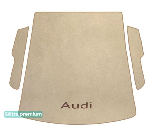 Двошарові килимки Sotra Premium Beige для Audi A8/S8 (mkIV)(D5)(long)(багажник) 2017→ - Фото 1