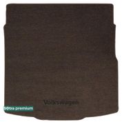Двошарові килимки Sotra Premium Chocolate для Volkswagen Passat (B8)(седан)(нижній рівень)(багажник) 2014-2022 - Фото 1
