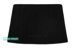 Двухслойные коврики Sotra Classic Black для Porsche Cayenne (mkII)(между полозьями)(багажник) 2010-2017