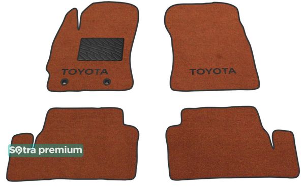 Двошарові килимки Sotra Premium Terracotta для Toyota Auris (mkII) 2013-2018 - Фото 1