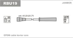 Провода зажигания JanMor RBU19 для Renault Megane 1.6 (K7M 702/ K7M 703/ K7M 790/ K7M 720)