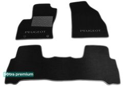 Двухслойные коврики Sotra Premium Black для Peugeot Bipper (mkI)(1-2 ряд) 2008-2017