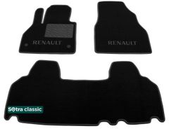 Двухслойные коврики Sotra Classic Black для Renault Kangoo (mkII)(1-2 ряд) 2007-2021