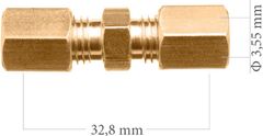 З'єднувач гальмівних трубок WP 5-600-151 під трубку 3.50 мм