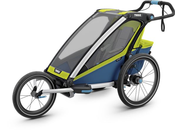 Дитяча коляска Thule Chariot Sport 1 (Chartreuse-Mykonos) - Фото 8