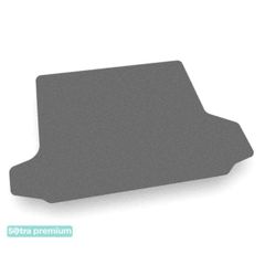 Двухслойные коврики Sotra Premium Grey для GMC Terrain (mkIII)(с боковыми нишами)(багажник) 2018→