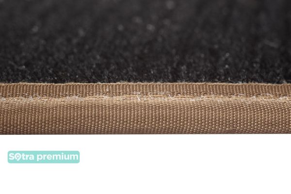 Двухслойные коврики Sotra Premium Beige для Skoda Fabia (mkIII)(хетчбэк)(нижний уровень)(без запаски)(багажник) 2021→ - Фото 3