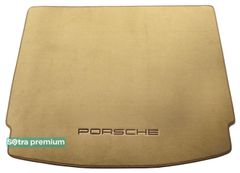 Двухслойные коврики Sotra Premium Beige для Porsche Cayenne (mkII)(багажник) 2010-2017