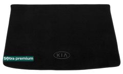 Двошарові килимки Sotra Premium Black для Kia Rio (mkII)(хетчбек)(багажник) 2005-2011