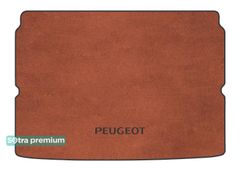 Двошарові килимки Sotra Premium Terracotta для Peugeot 2008 (mkII)(з дворівневою підлогою)(верхній рівень)(багажник) 2019→