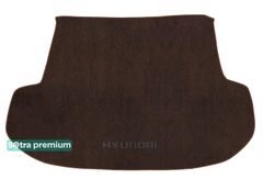 Двошарові килимки Sotra Premium Chocolate для Hyundai Santa Fe (mkIV)(багажник) 2018-2020