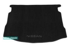 Двошарові килимки Sotra Classic Black для Nissan Qashqai (mkI)(з докаткою)(багажник) 2007-2013
