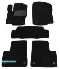 Двухслойные коврики Sotra Premium Black для Mercedes-Benz GL/GLS-Class (X166)(1-2 ряд) 2013-2019 / M/GLE-Class (W166)(1-2 ряд) 2011-2019