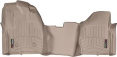 Килимки WeatherTech Beige для Ford Super Duty (mkIII)(single cab)(no 4x4 shifter)(raised dead pedal)(1 pc.)(1 row) 2012-2016 automatic