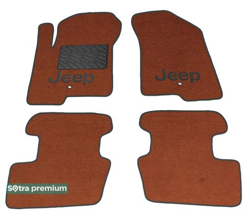 Двухслойные коврики Sotra Premium Terracotta для Jeep Patriot (mkI) 2007-2016 - Фото 1
