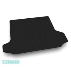 Двошарові килимки Sotra Premium Black для GMC Terrain (mkIII)(з бічними нішами)(багажник) 2018→