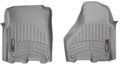 Коврики Weathertech Grey для Dodge Ram (crew cab & mega cab)(mkIV)(4 fixing hooks)(with Full Lenght Console)(1 row) 2012-2018
