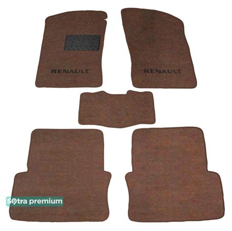 Двошарові килимки Sotra Premium Chocolate для Renault Laguna (mkI) 1994-2001 - Фото 1