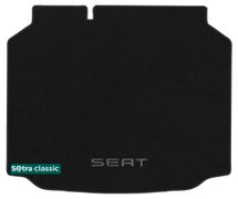 Двухслойные коврики Sotra Classic Black для Seat Leon (mkIII)(хетчбэк)(багажник) 2012-2020 - Фото 1