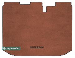 Двухслойные коврики Sotra Premium Terracotta для Nissan Note (mkI)(нижний уровень)(багажник) 2004-2013