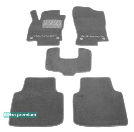 Двошарові килимки Sotra Premium Grey для Volkswagen Arteon (mkI) 2017→ - Фото 1