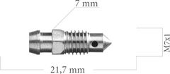 Штуцер прокачки WP 5-300-0053 (M7x1)(21.7мм)