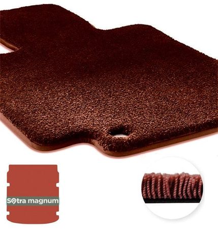 Двошарові килимки Sotra Magnum Red для Audi A6/S6 (mkV)(C8)(седан)(з вирізами)(багажник) 2018→ - Фото 1