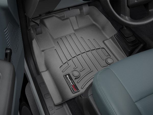 Коврики Weathertech Black для Ford Super Duty (single cab)(mkIII)(with 4x4 shifter)(raised dead pedal) 2012-2016 automatic - Фото 2